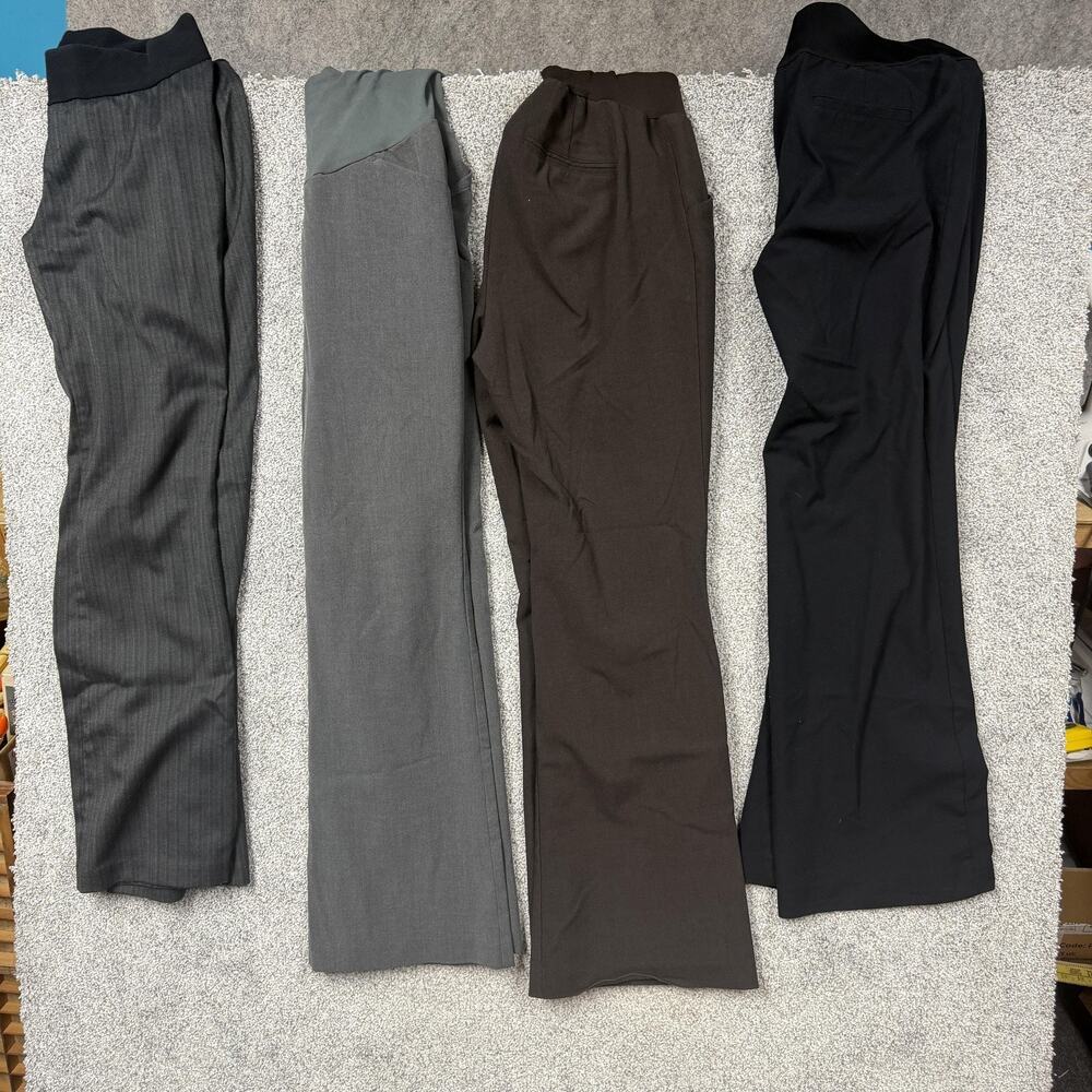 Motherhood Maternity Dress Pants Womens 4 32x30 Black Ponte Bootcut Office